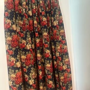 Studio Black Floral A-Line Skirt